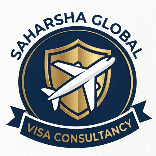 Saharsha Global visa consultancy logo